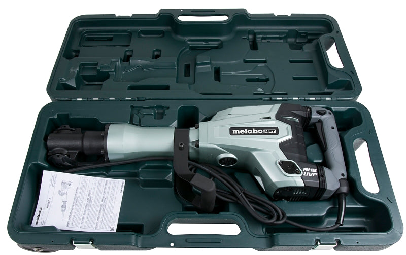 Metabo HPT H65SD3M Demolition Hammer, 10.8 A, 3/8 in Chuck, 1400 bpm, 33.2 ft-lb Impact Energy