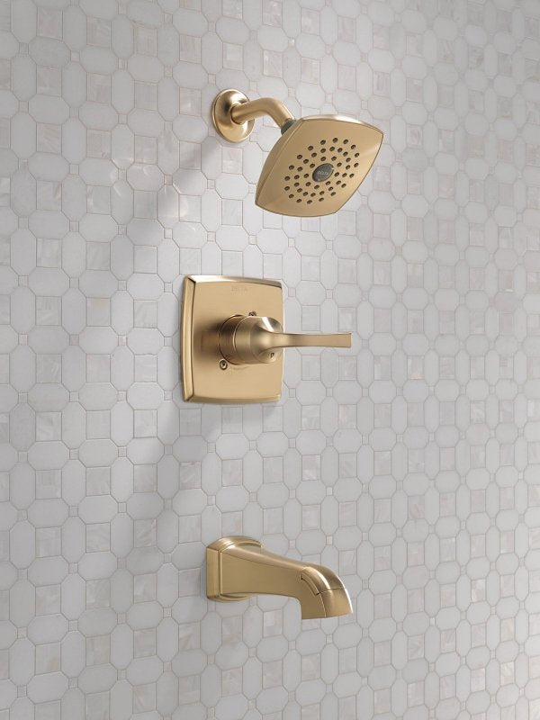 Delta Monitor 14, Knoxville Series 144854-CZ Tub and Shower Faucet, Single Function Showerhead, 1.75 gpm Showerhead