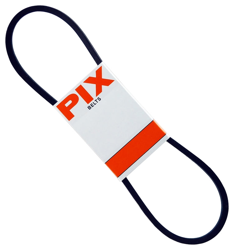 PIX A66/4L680 V-Belt, 68 in Outside Circumference, A, 1/2 in W, Black