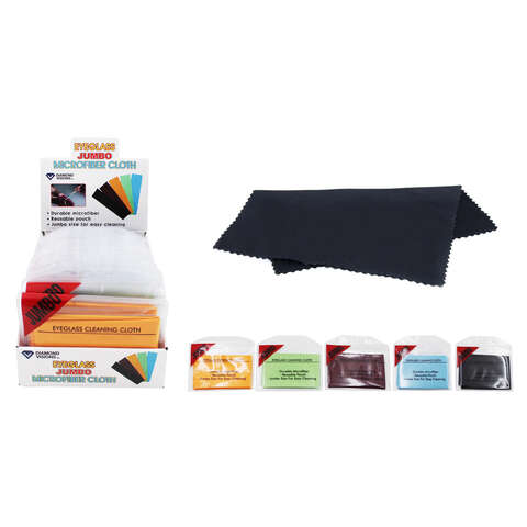 Diamond Visions Eyeglass Cleaning Cloth Microfiber 1 pk, Pack of 18