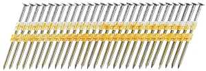 Senco KD29ASBS Series Collated Nail, Plastic Strip Collation, 3-1/2 in L, Steel, Galvanized, Full Round Head