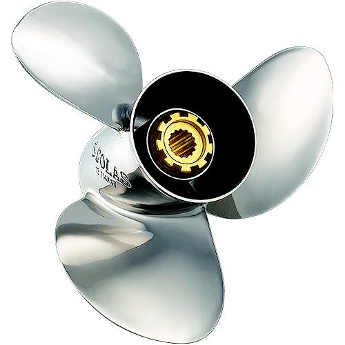 Solas 1431-130-21 New Saturn Stainless Steel 3-Blade Propeller For Mercury