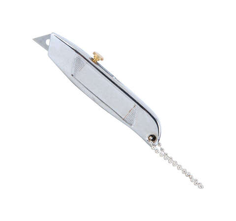 Home Plus Aluminum Silver Box Cutter Key Chain, Pack of 50