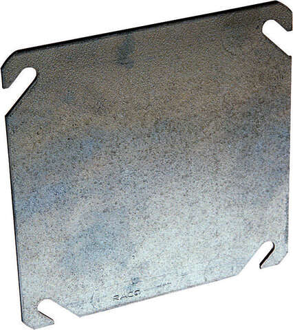 Raco Square Steel 2 gang 4-1/16 in. H X 4-1/16 in. W Box Cover, Pack of 10